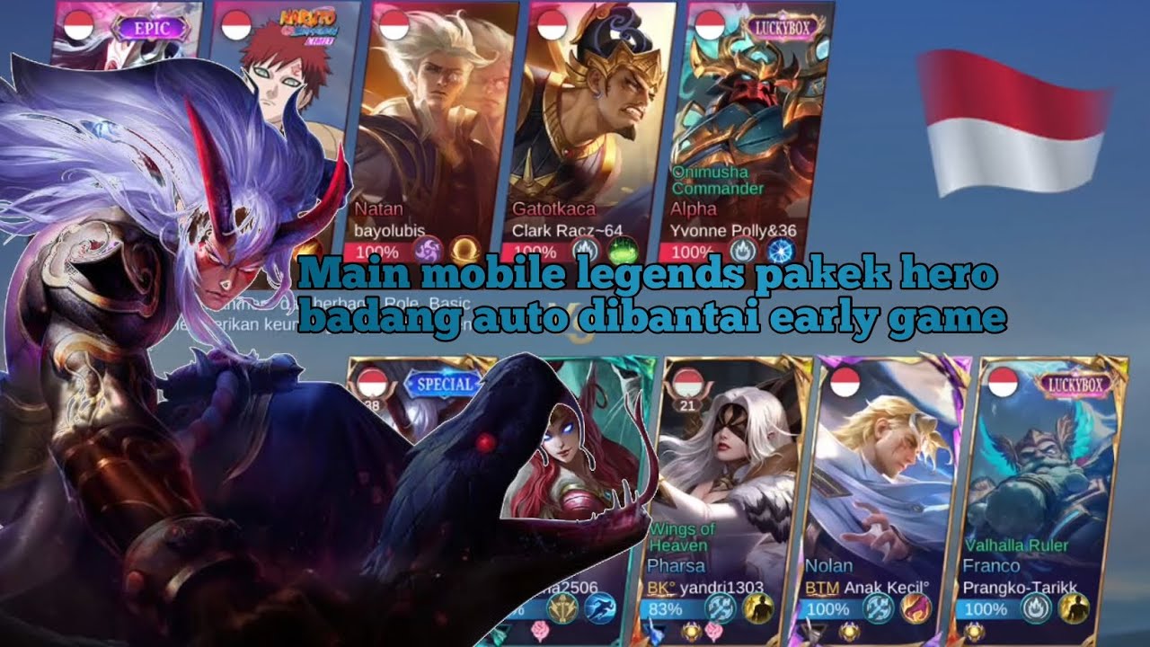 MAIN MOBILE LEGENDS //PAKEK HERO BADANG // AUTO BANTAI DI EARLY❗❗❗