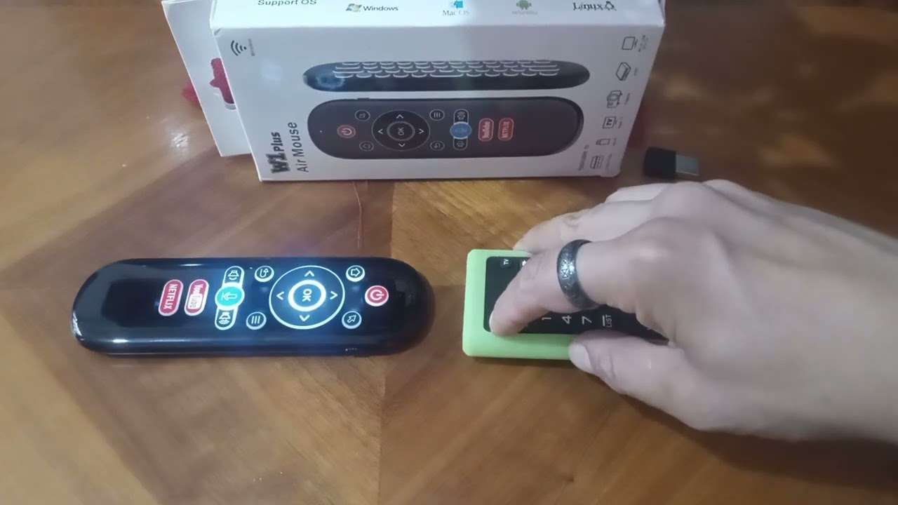 W1 plus air mouse programar señales de control remoto cualquier marca