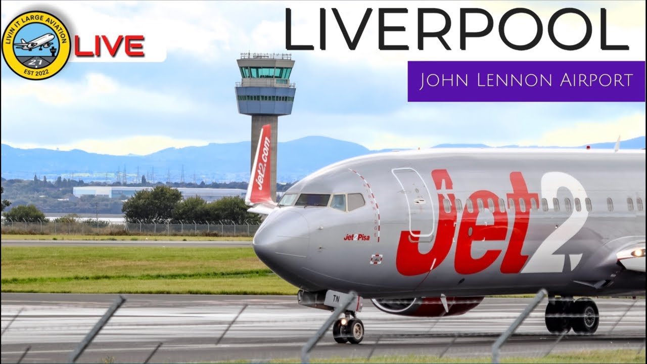 🔴LIVE🔴 Wet & Windy 🌧️💨 Liverpool Airport (LPL) Plane Spotting