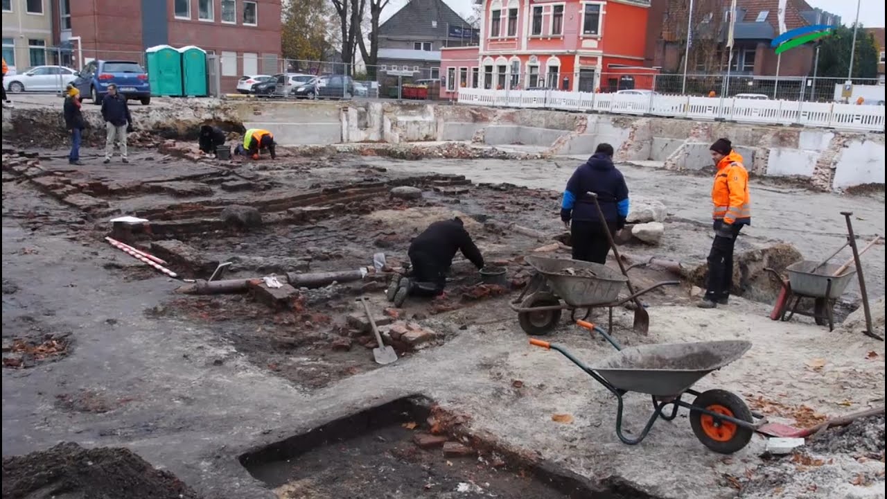 Aus dem Archiv: Reste der tom-Brok-Burg in Aurich entdeckt