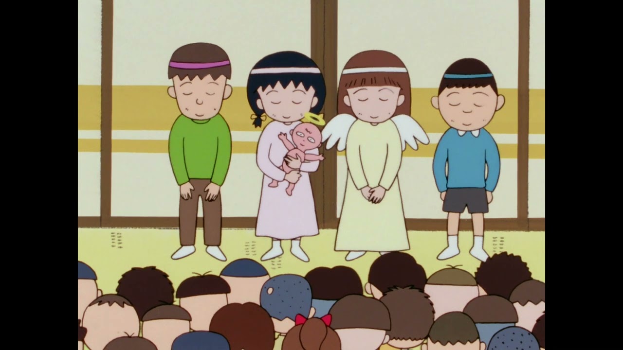 CHIBI MARUKO-CHAN S1 #51 MARUKO MENGHADIRI PESTA NATAL KOMUNITAS