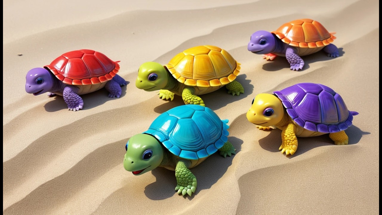 F&uuml;nf kleine Schildkr&ouml;ten krabbeln, krabbeln | Kinderlieder & Lernvideos 2026