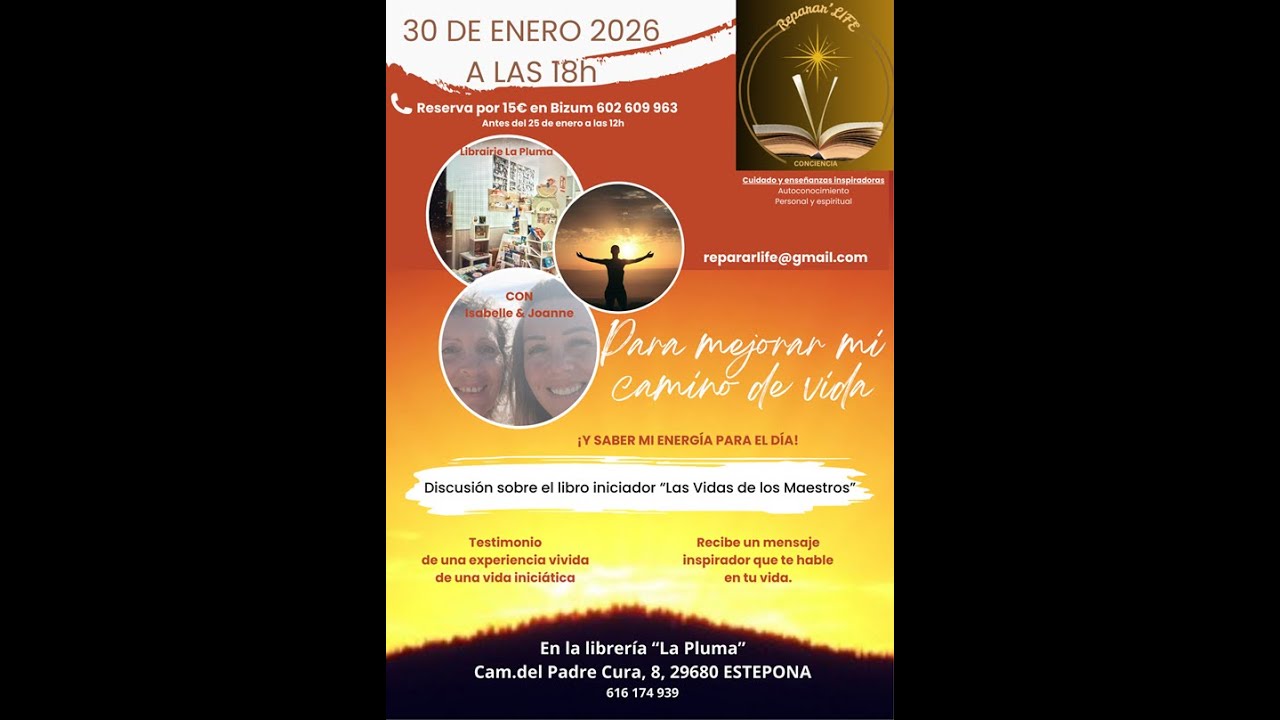 PARA MEJORAR MI CAMINO DE VIDA - EN ESTEPONA - 30 DE ENERO 2026