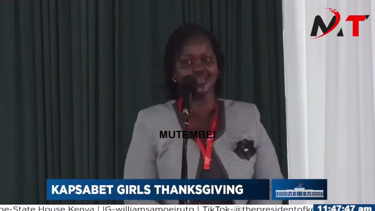 Kapsabet Girls Principal addresses Ruto in Nandi!!