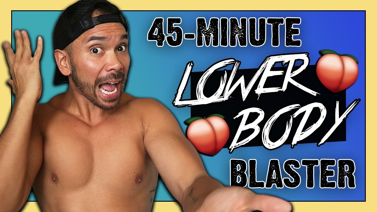 45-Minute At Home Butt and Thigh Workout :: HIIT Lower Body Workout, Bodyweight, No Equipment