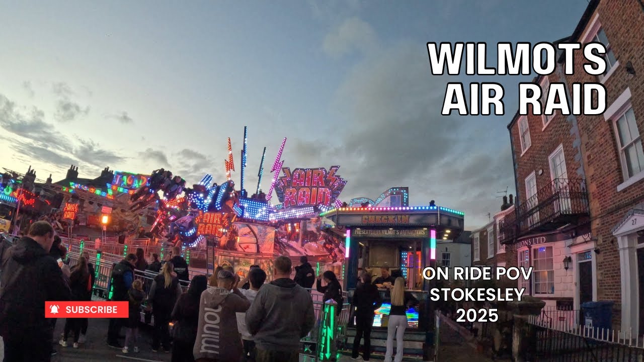 All the way from GLASGOW Wilmots Air raid On ride POV | Stokesley 2025
