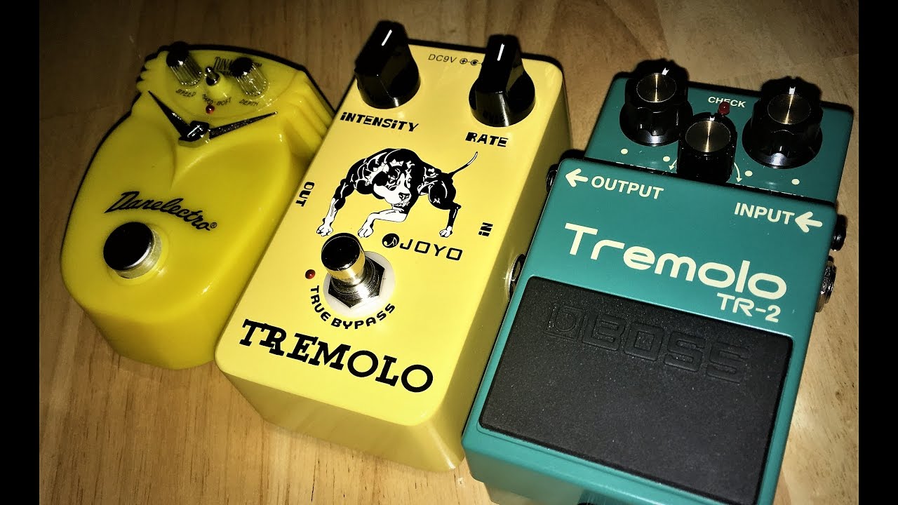 Tremolo Shoot Out - Episode 3: Boss TR-2 Tremolo VS Danelectro Tuna Melt VS Joyo Tremolo