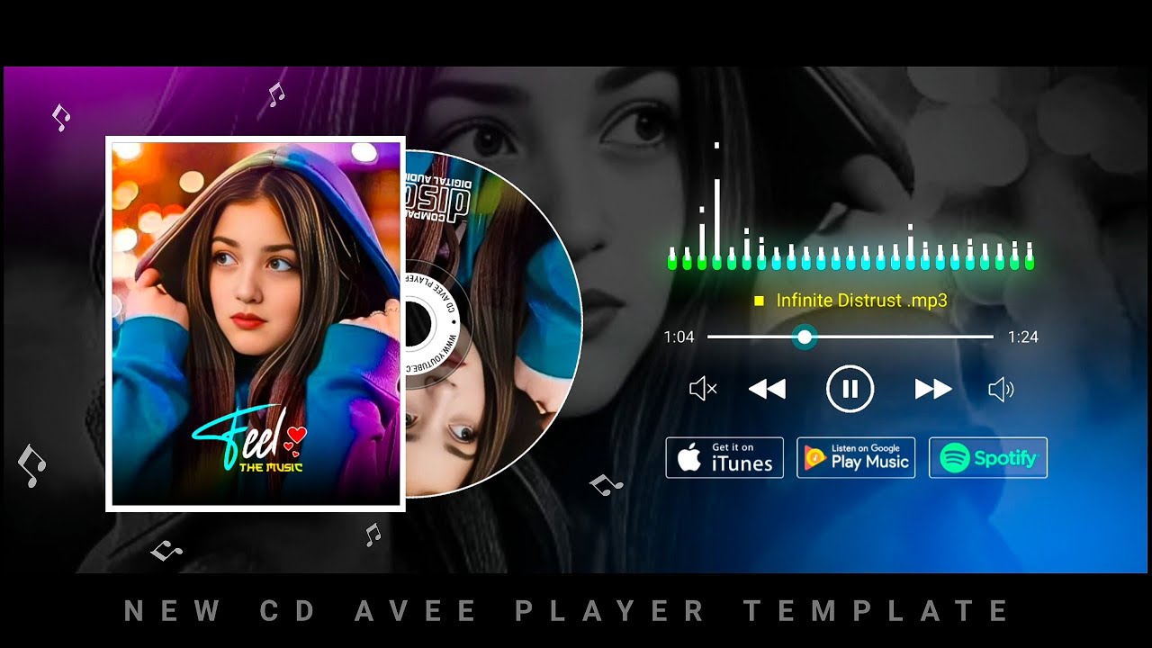 Avee Player CD Visualizer Template | Step-by-Step Tutorial