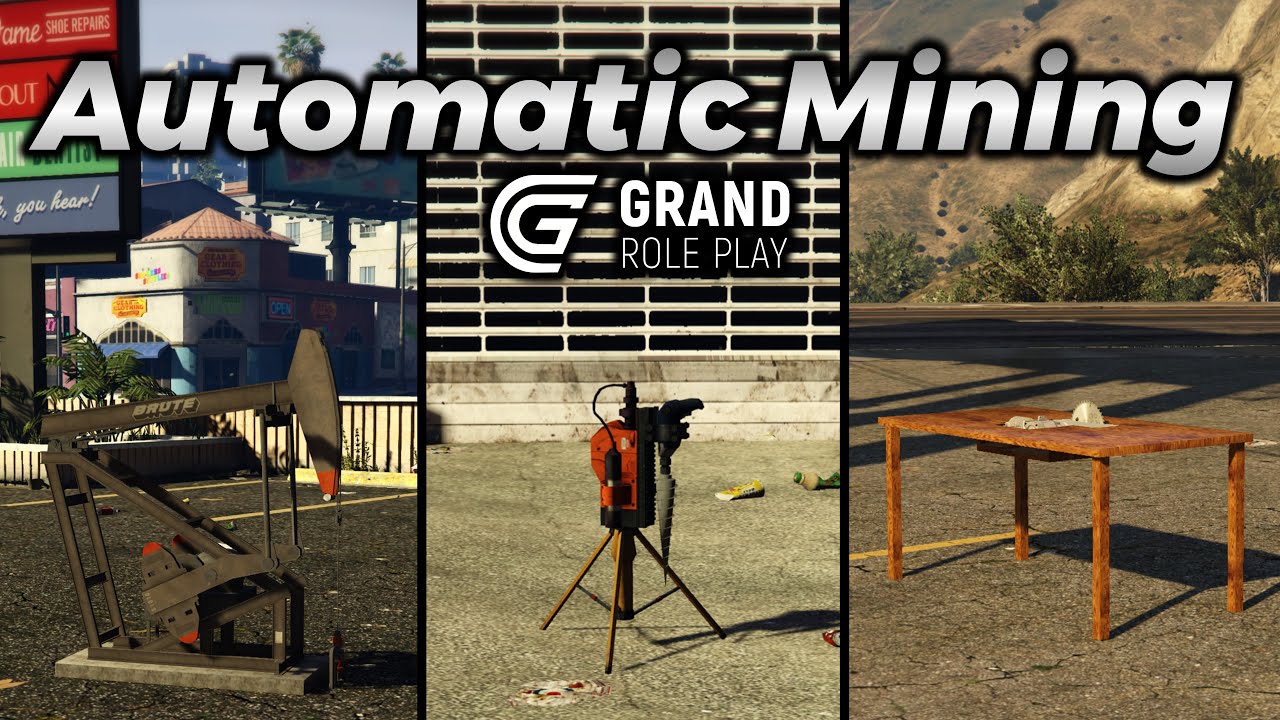 Trying to Use the New Automatic Mining System in Grand RP..