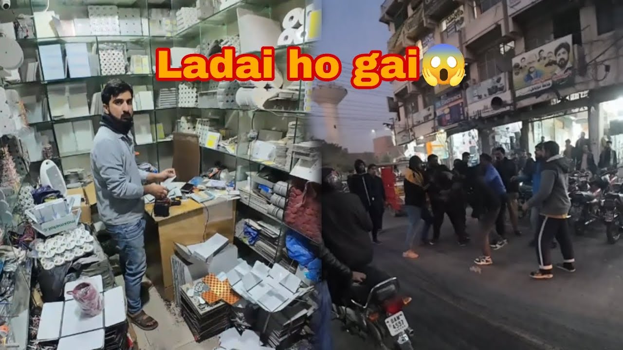 Laptop wele ki ladai ho gai 😱😱#foryou #vlog #video #foryou #@NadeemRider431 