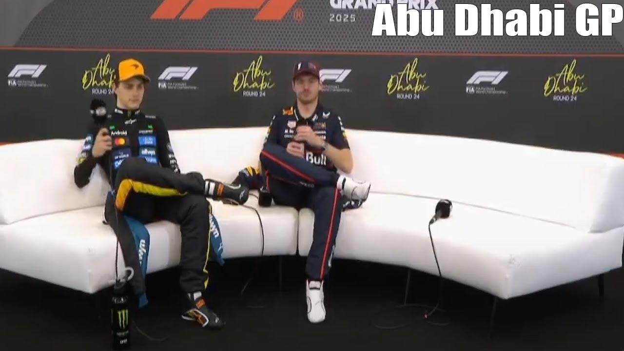 F1 Post Race Press Conference  -  Abu Dhabi GP | Max Verstappen, Oscar Piastri