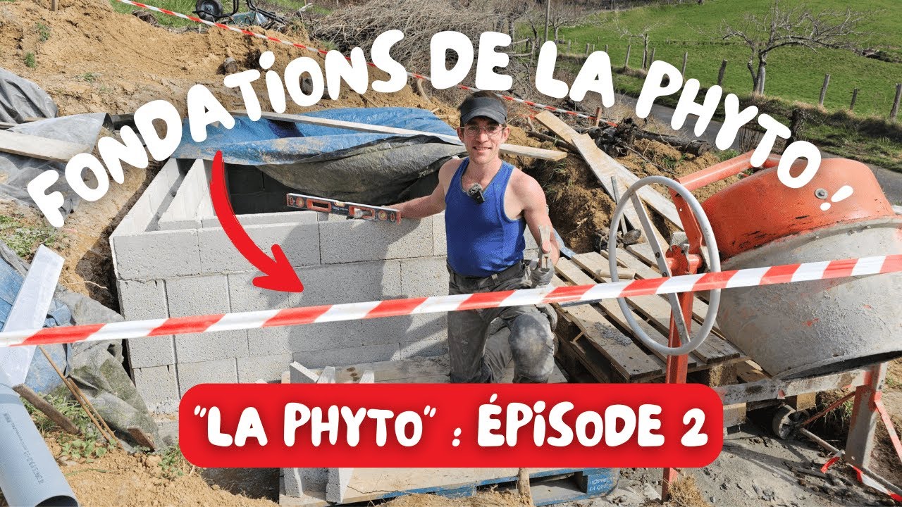 PHYTO-ÉPURATION : comment faire les FONDATIONS ? Tuto de construction [LA PHYTO : ÉPISODE 2]