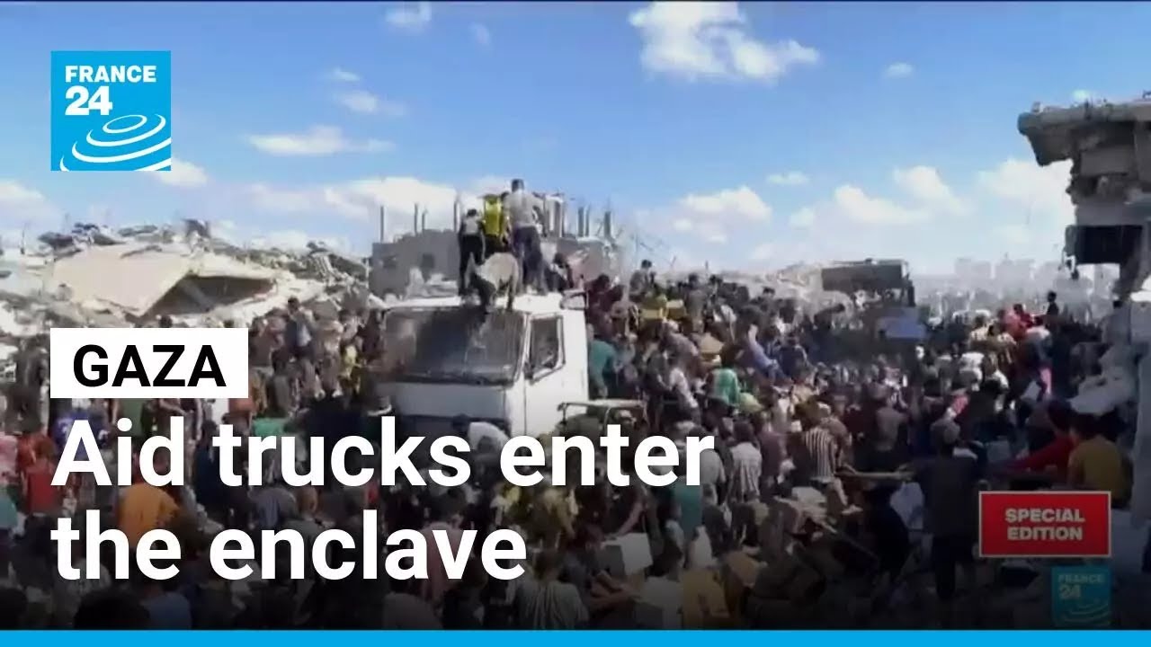 Aid trucks trickle into Gaza • FRANCE 24 English