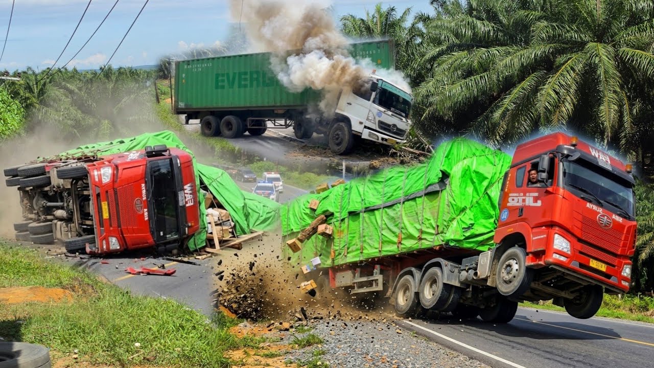 GANAS NYA LINTAS SUMATERA || Sopir Truck Bertaruh Dengan Nyawa