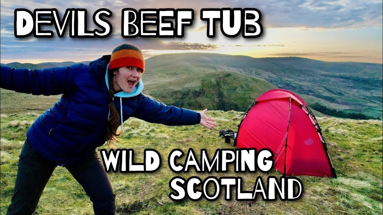 Solo Wild Camping In The Moffat Hills  - Hilleberg Soulo BL Review⛺🎪 How To Pitch For Strong Winds?