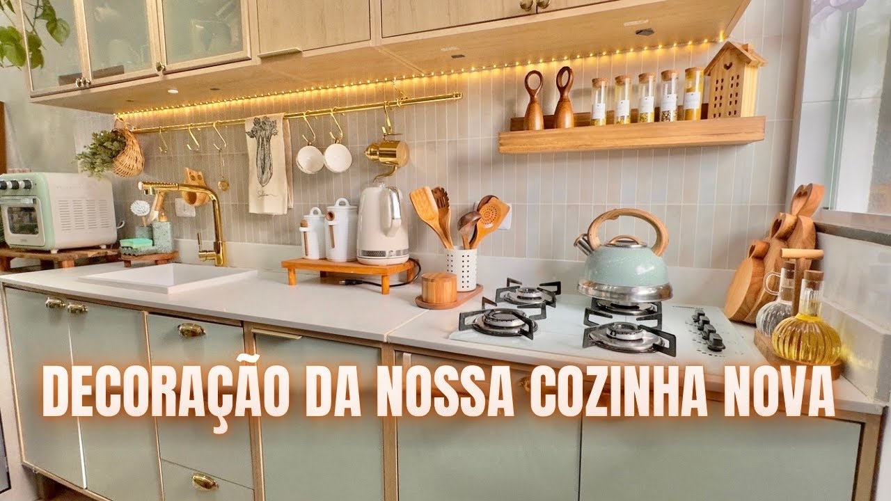 DECORANDO NOSSA COZINHA NOVA - FICOU TÃO LINDA