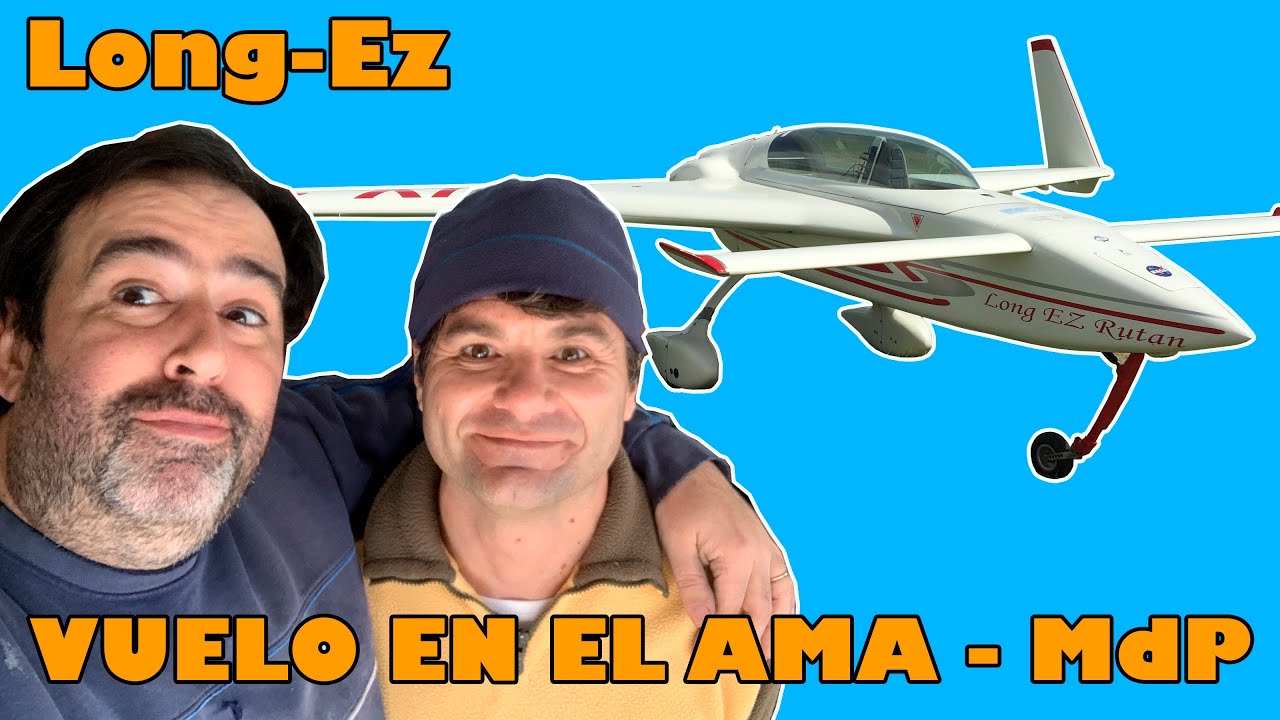 Vuelo en el LONG EZ con Andr&eacute;s Nicola sobre Mar del Plata