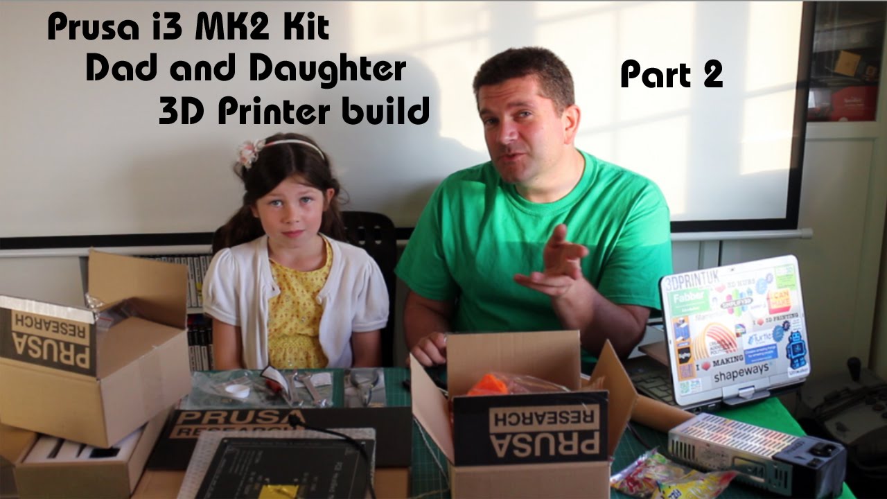 Prusa i3 MK2 3DPrinter - Dad and Daughter Kit build - Part2