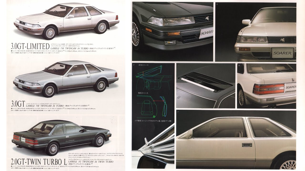 1988・1989＜2代目(2nd)＞SOARERソアラGZ20/MZ21/MZ20後期1G・7MカタログTOYOTAトヨタ