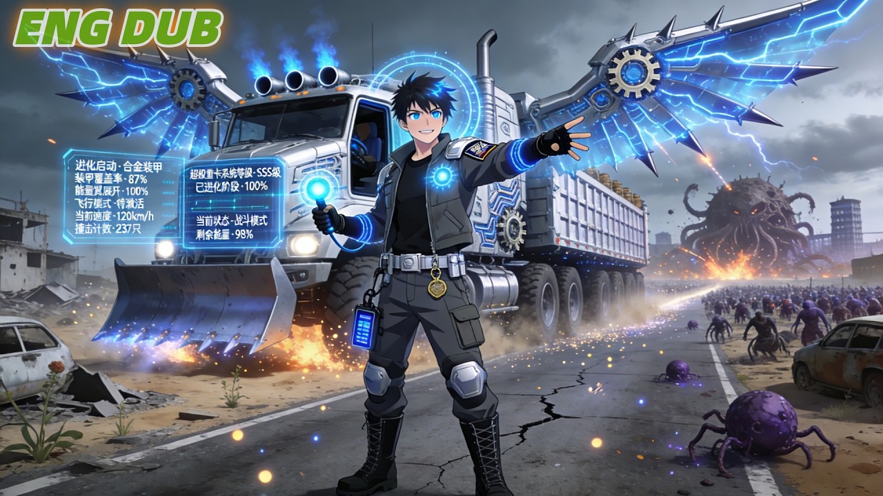 My super heavy truck can devour everything, evolve armor and wings, and dominate the apocalypse！