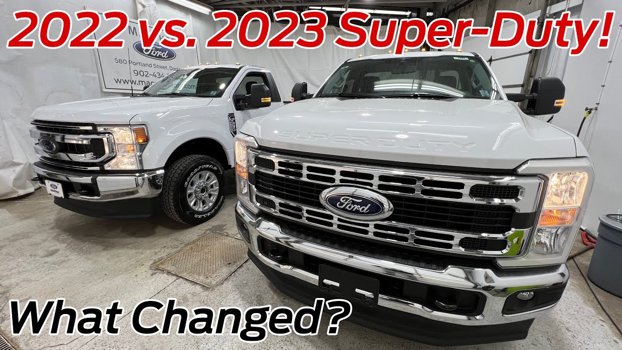 Сравнение Ford Super-Duty 2022 и 2023 годов! В чём разница?
