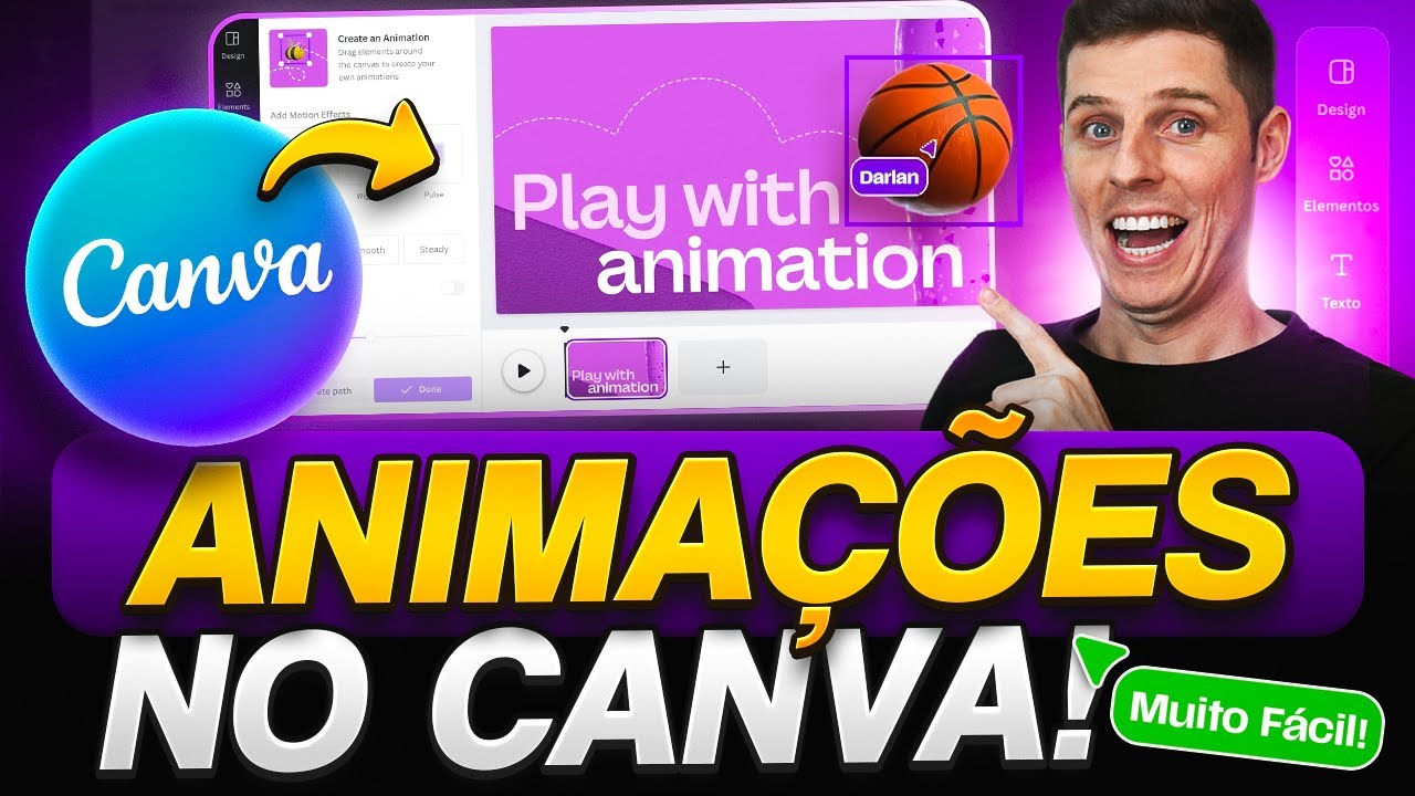 💙 (4 Recursos Profissionais) para Criar Animações usando o CANVA! MUITO FÁCIL