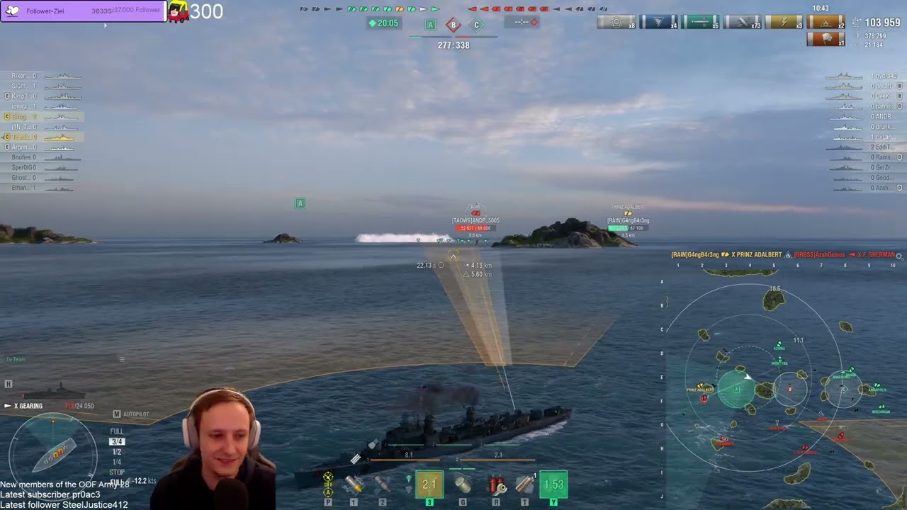 Super intense Gearing and Prinz Adalbert division play