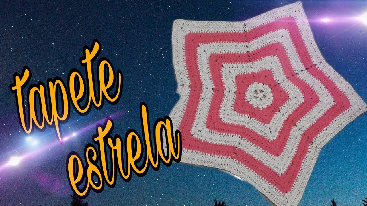Marta Artesã - tapete estrela em crochê 💐