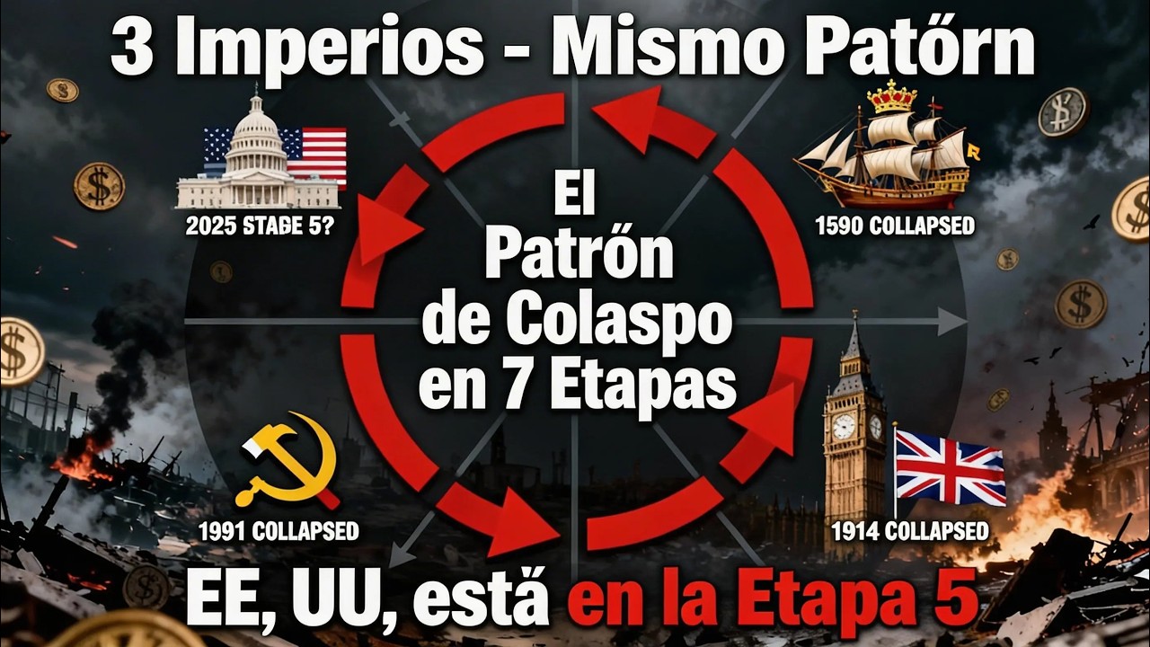 El Patrón de Colapso en 7 Etapas: España, Gran Bretaña, URSS... ¡EE. UU. está en la Etapa 5!
