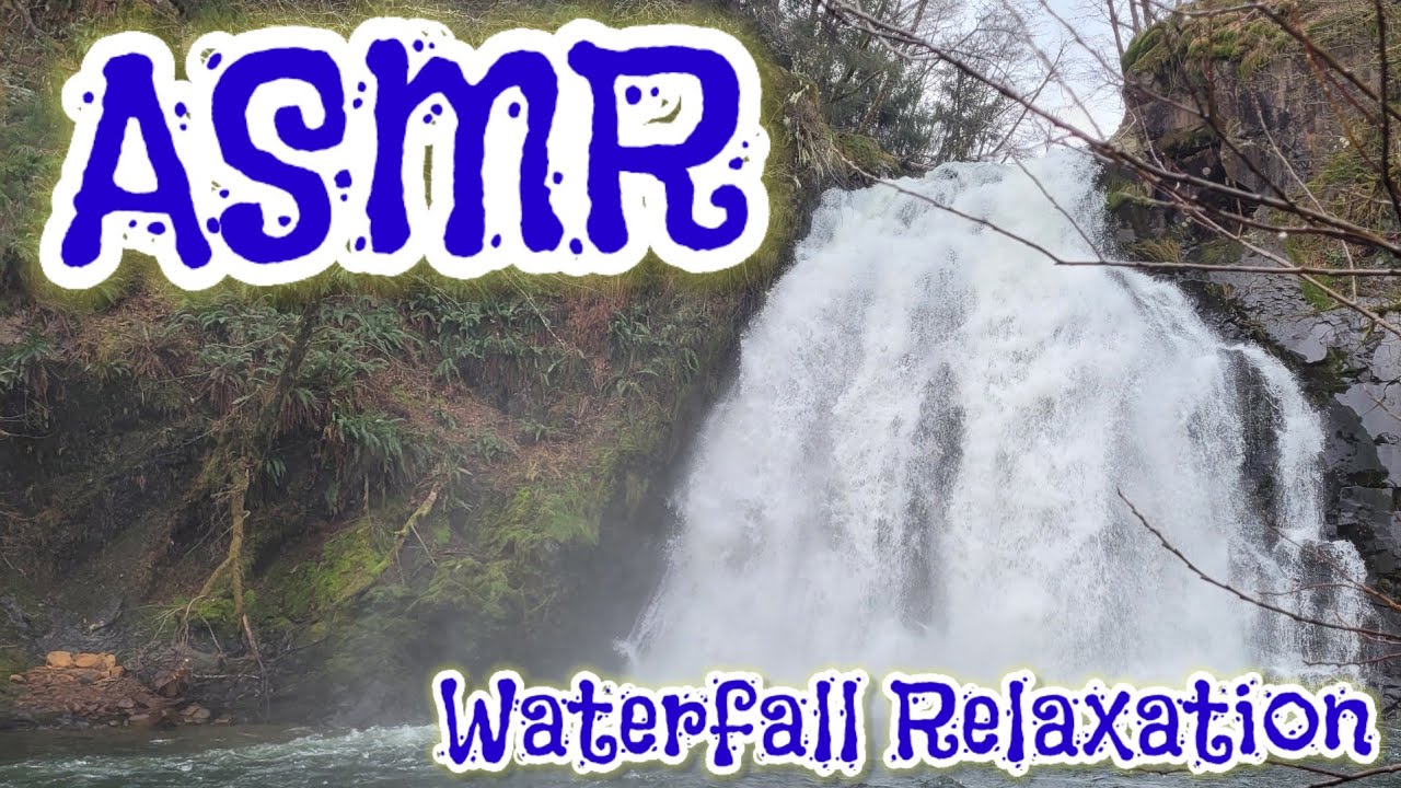 Relax & Get Misted Alongside A Waterfall With Water Sounds & Chill Music