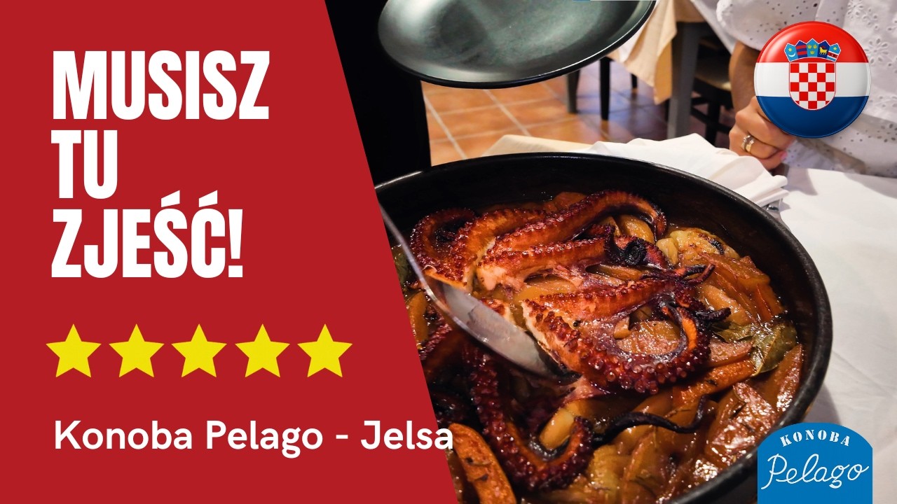 Gdzie zjeść na Hvarze? Konoba Pelago - Jelsa i peka, jakiej nie znacie!🐙 Chorwacja