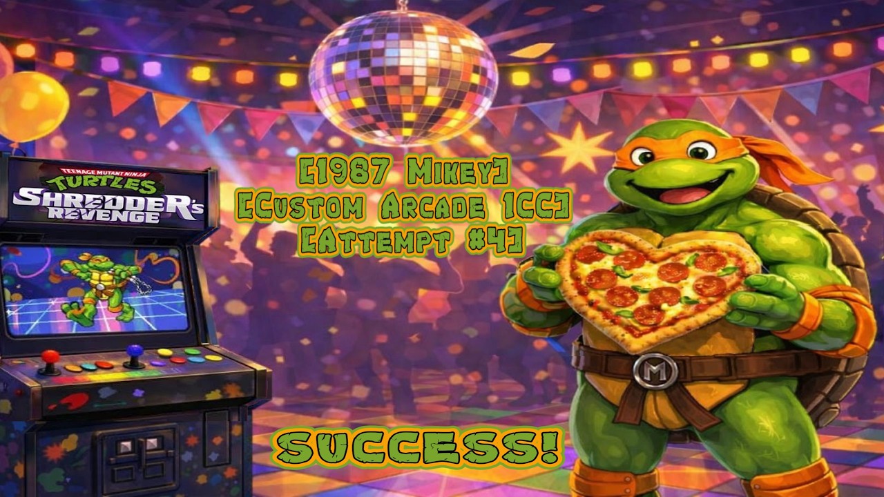 Teenage Mutant Ninja Turtles Shredder's Revenge [1987 Mikey] [Custom Arcade 1CC] [Complete Run #4] 🤫