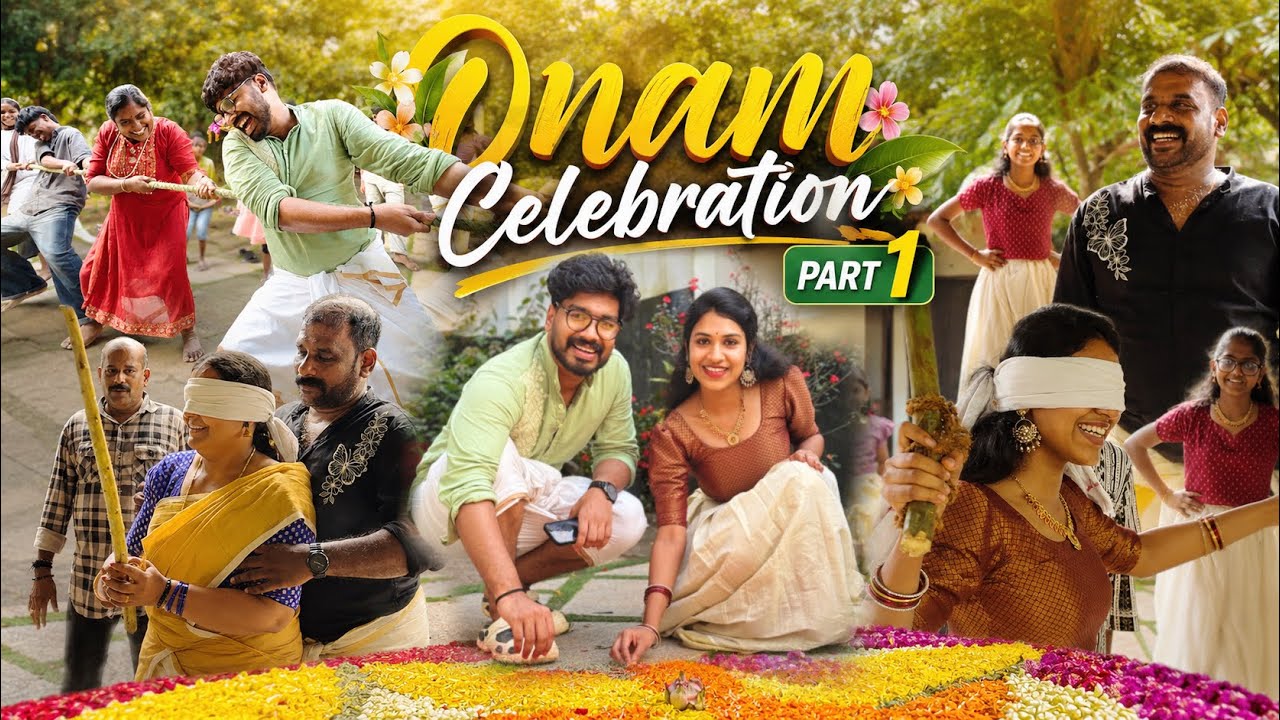 ONAM CELEBRATION WITH MY FAMILY 😍🌸| ONAM SPECIAL GAMES | PART-01 
