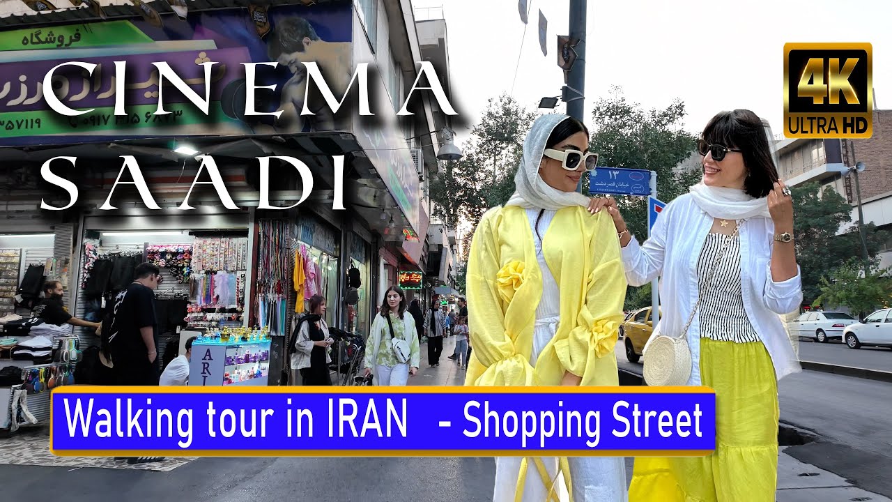 Iran 🇮🇷 Shiraz / Walking Tour 4K 60Fps Cinema Saadi / The Real Iran Today