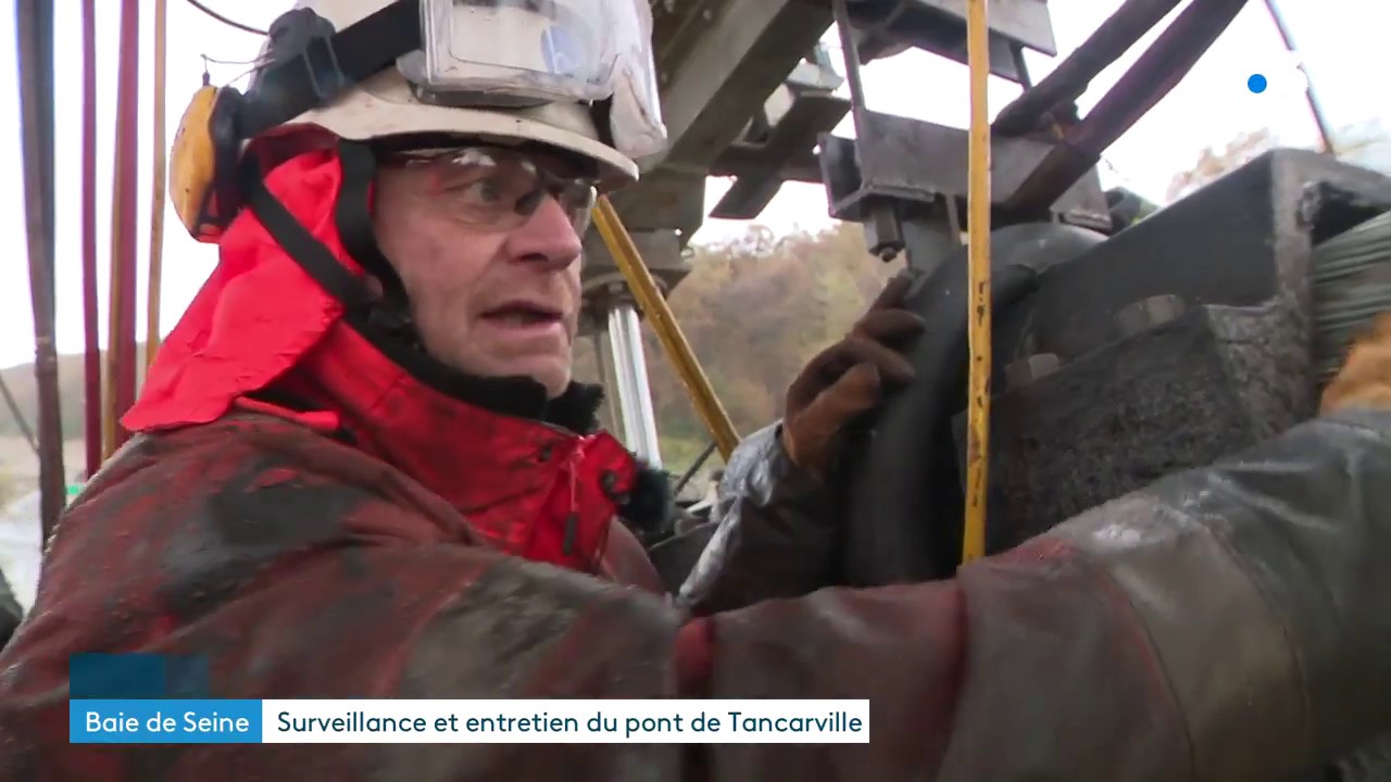Entretien et révision du pont de Tancarville