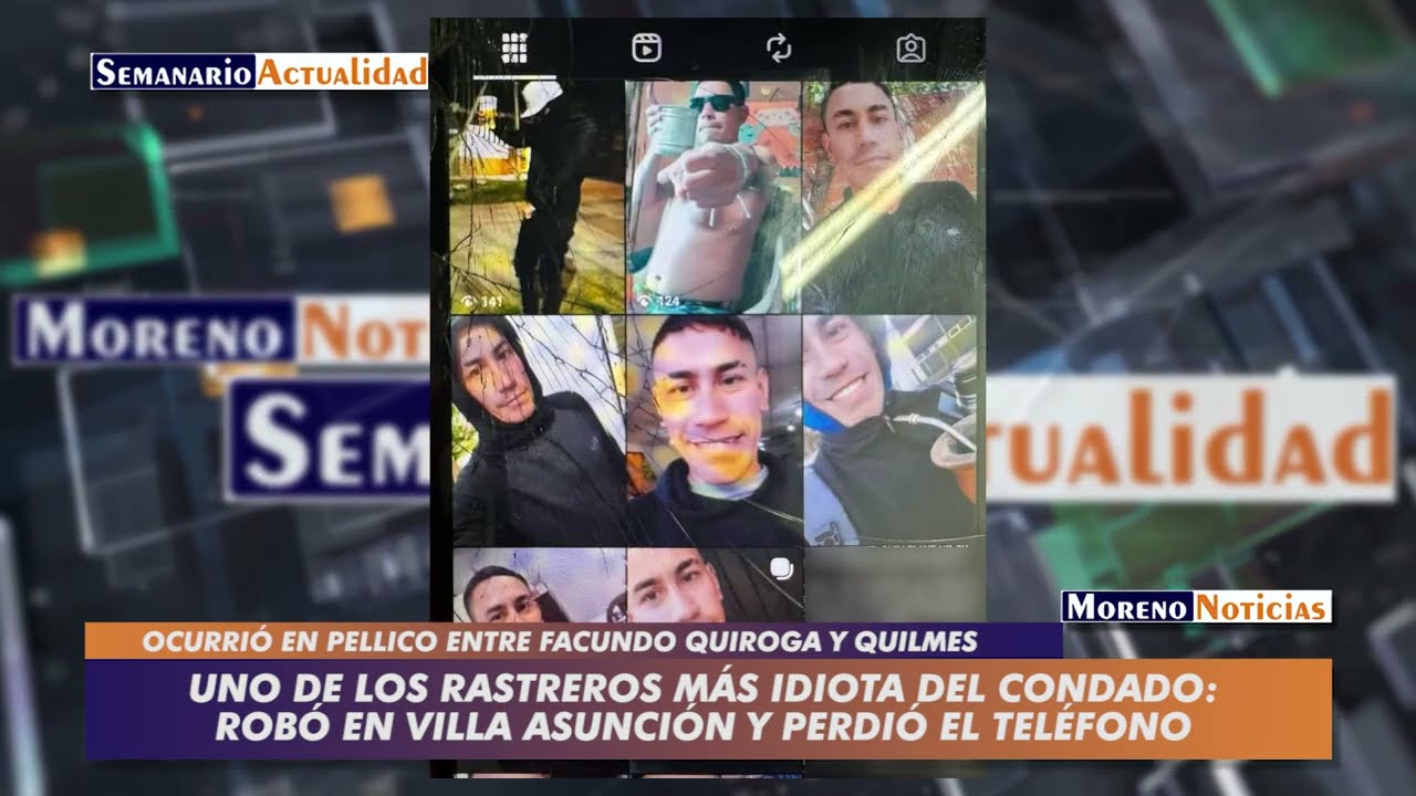 Uno de los rastreros más idiota del condado: Robó en Villa Asunción y perdió el teléfono celular