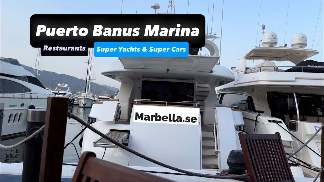 Puerto Banus Marina Super Yachts & Super Cars in Marbella 😮 - Best Restaurants & Luxury Shops