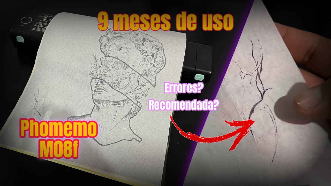 Phomemo M08f tras 9 meses de uso (ERRORES Y RECOMENDACIONES) Termocopiadora / AletzDW printer tattoo