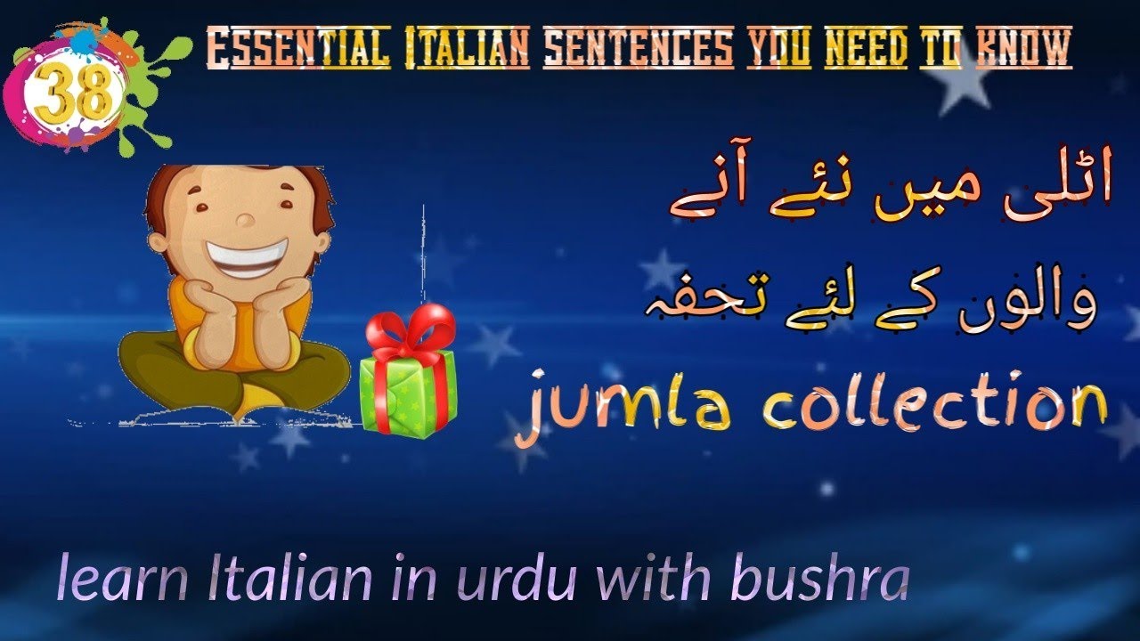38. 100+ jumly for beginners || online italian lessons for beginners || learn italian in urdu