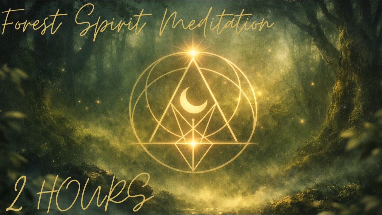 2 Hours🌲 Forest Spirit Meditation | Ancient Woodland Ambient Music for Grounding & Inner Peace Relax