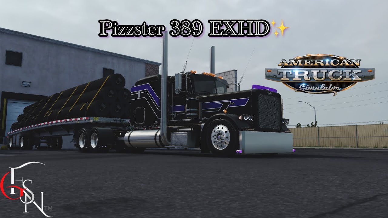 Solmax through Iowa | American Truck Simulator |  Pizzster Modding Peterbilt 389 