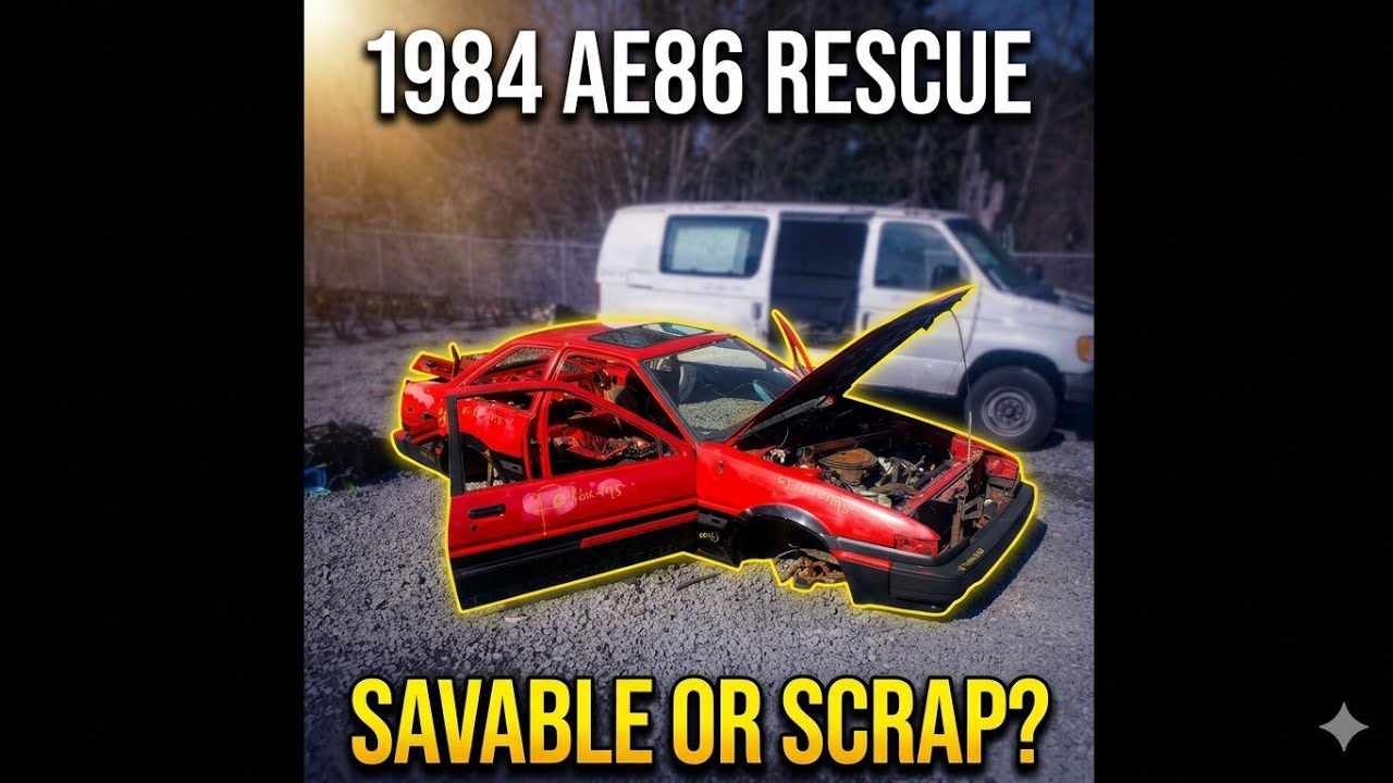 1984 AE86 Coupe Rescue - ep 1 Crusher Corolla