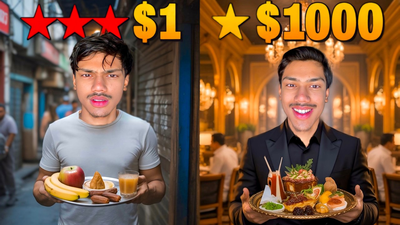 100RS VS 1000RS IFTAR IN LOCAL FOOD STREET KARACHI ! Ramzan Series 2026