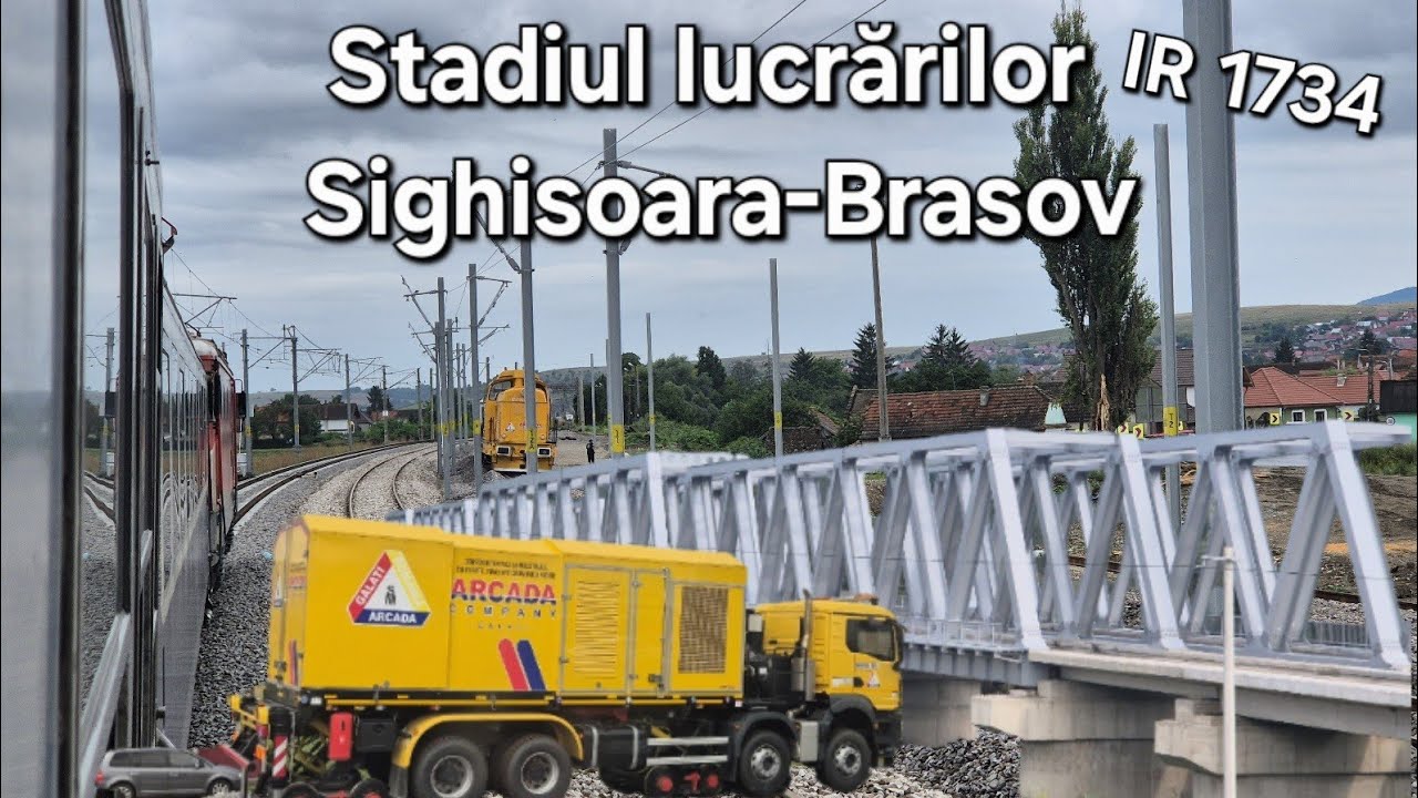 Stadiul lucrarilor pe Sighișoara- Brașov 