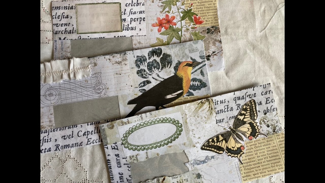 #The100DayProject | Day 74 : recycled junk mail | Inspired by : a black and white background