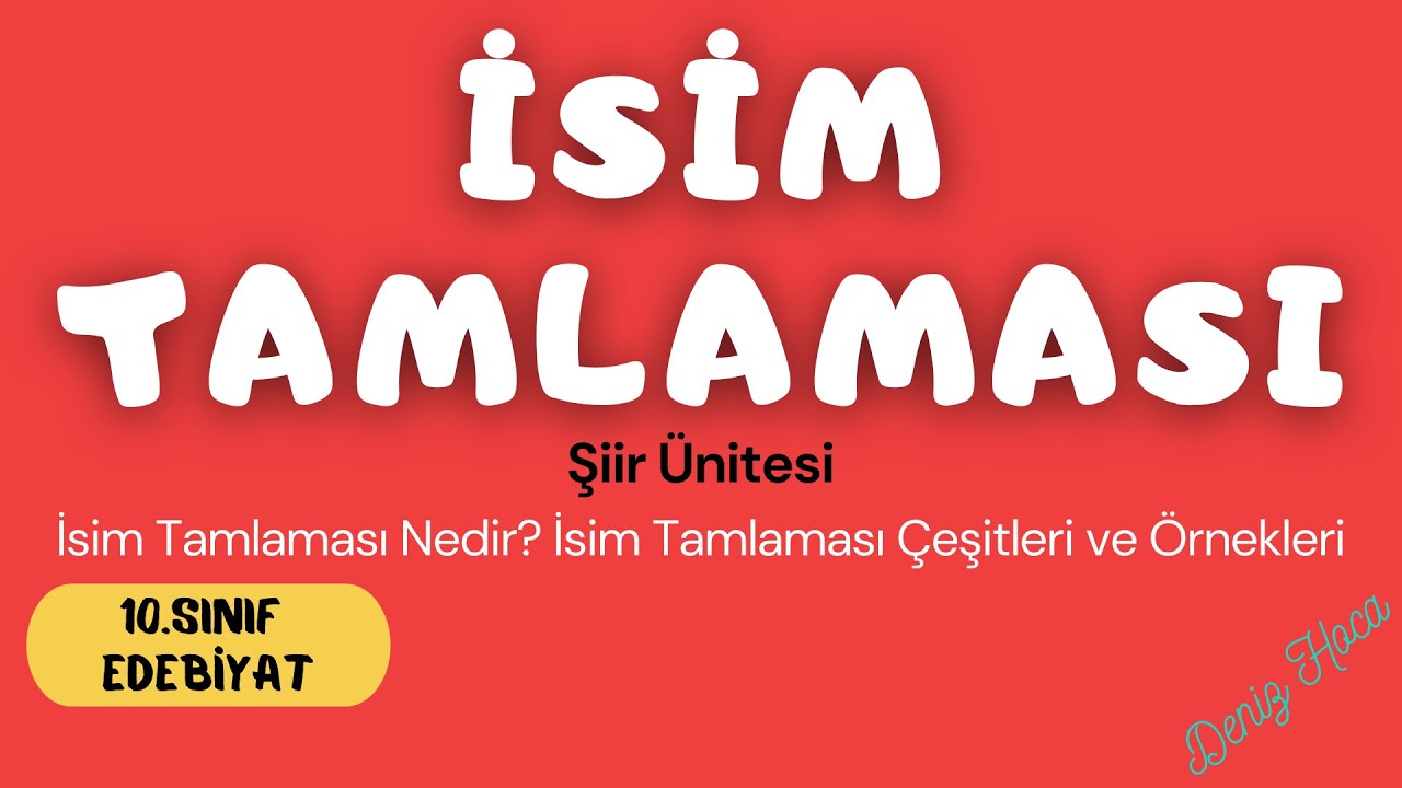 İSİM TAMLAMASI - Ad Tamlamaları (Konu Anlatımı + Örnekler + İsim Tamlaması Çeşitleri)