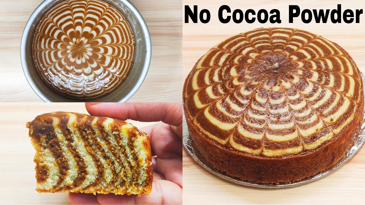 Marble Cake Without Cocoa Powder, Egg, Oven, Butter Paper | मार्बल केक बनाए बिना कोका पाउडर, अंडे के