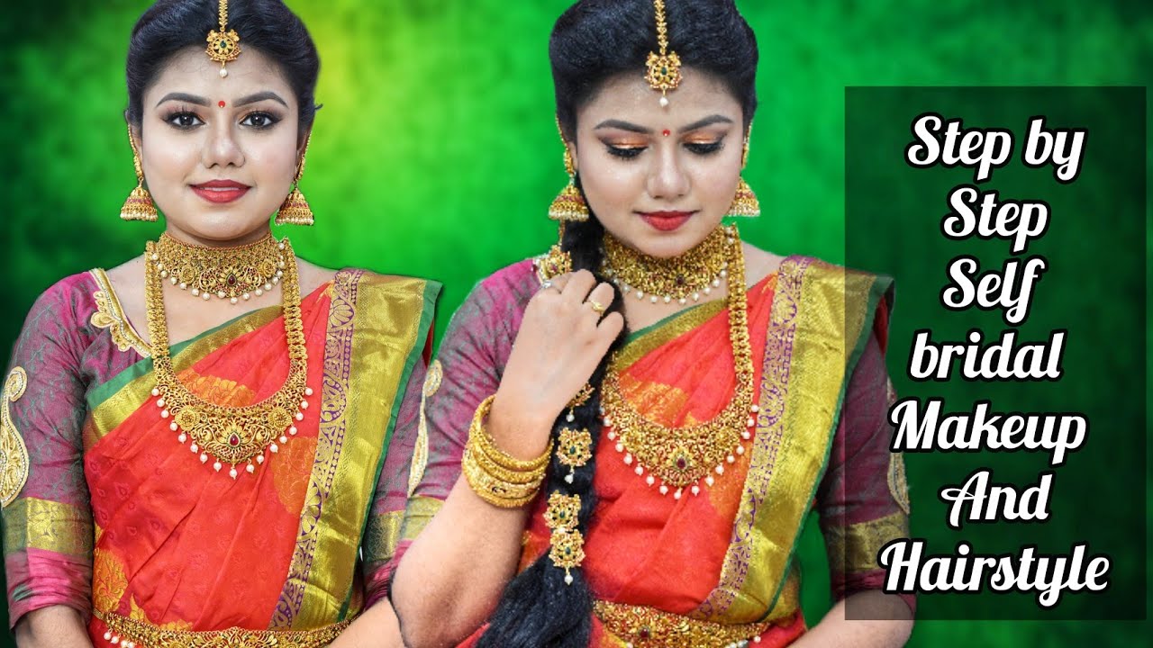 Affordable self bridal makeup at home in Tamil | Lock down self wedding makeup | Bridal makeup