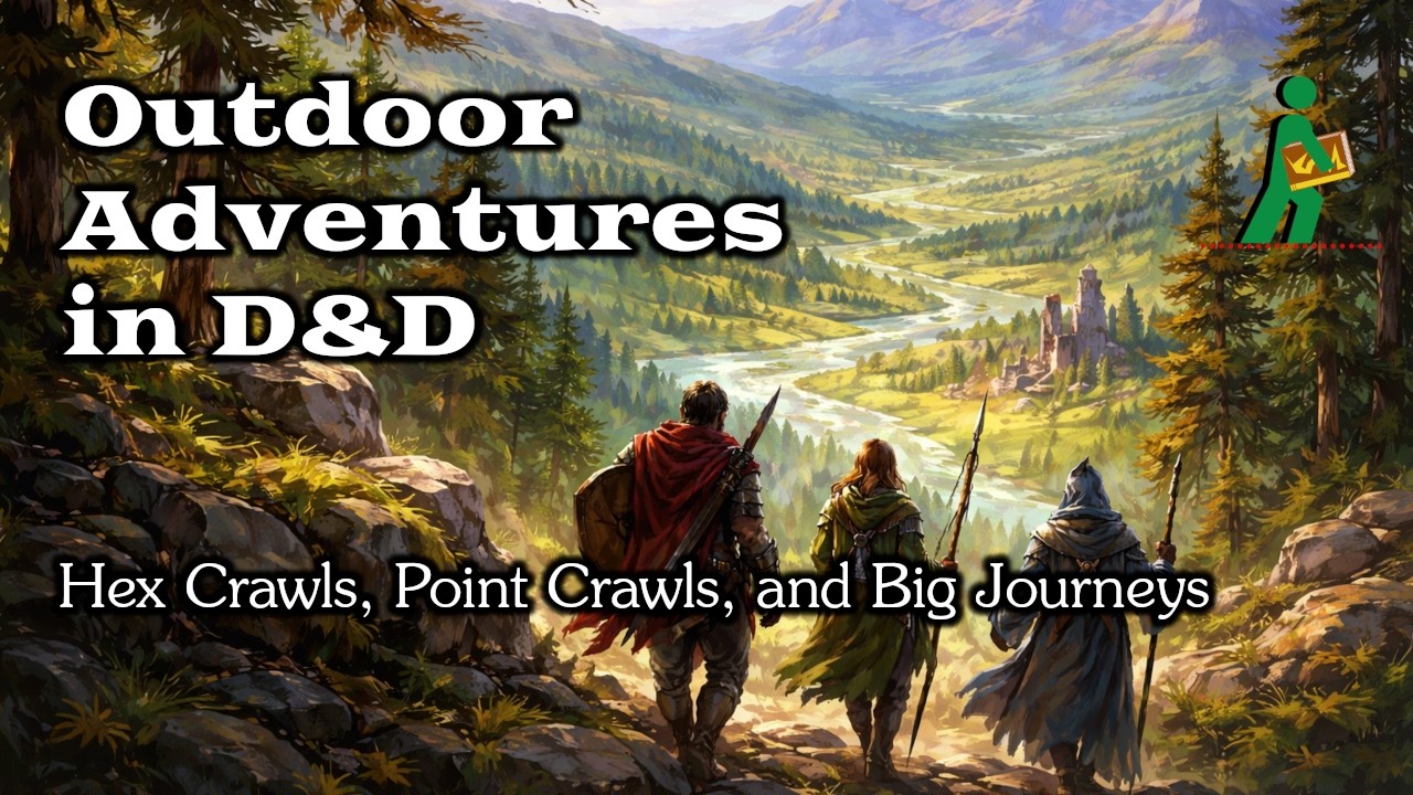 Outdoor Adventures in D&D | Hex Crawls, Point Crawls, and Big Journeys | Wandering DMs S08 E07