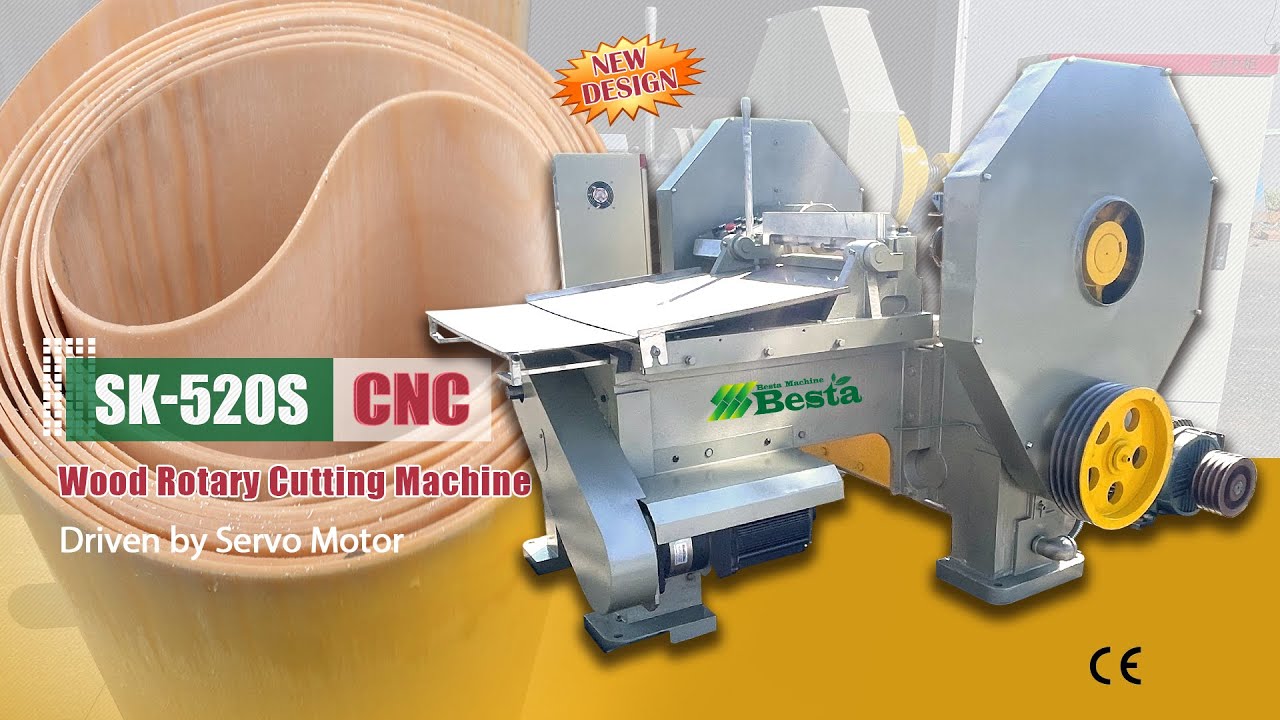 High Precision Card Servo Wood Rotary Cutting Machine Video (Latest Design) CNC Type